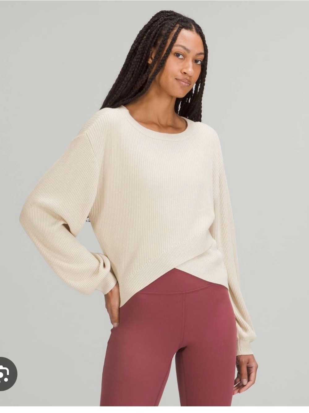 Lululemon Reversible Crossover Sweater Sm